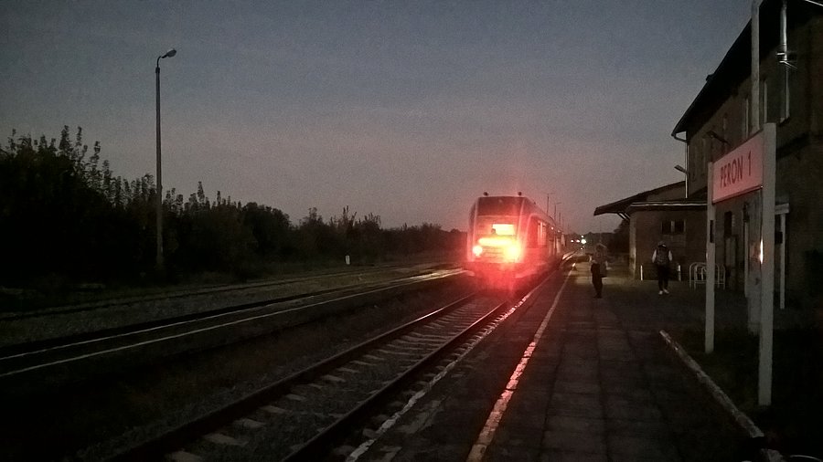 Szynobus odjeżdża