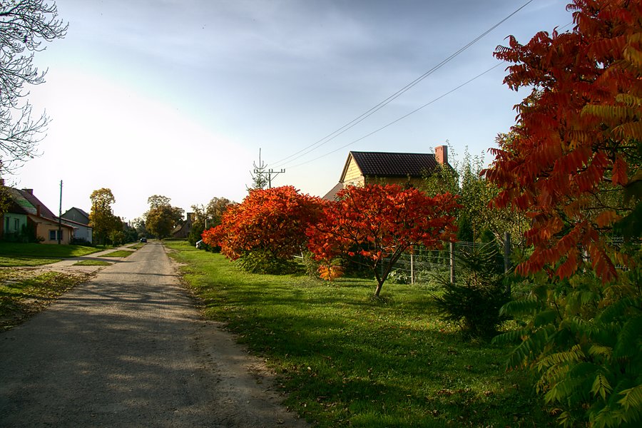 Przejeżdżam przez Kłęby