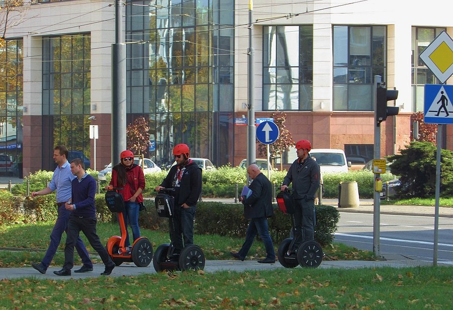 Zwiedzanie Warszawy na segway'ach
