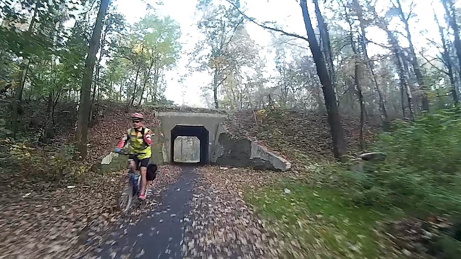Pojawiają się rowerzyści na drogach parkowych