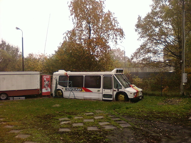 Stary autobus w Zgierzu