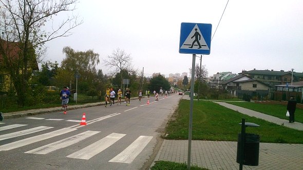 Biegacze na trasie
