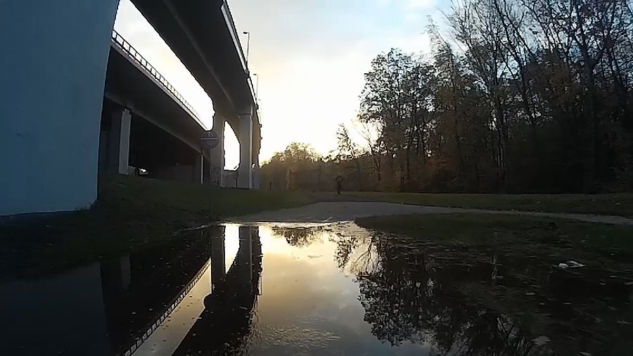 Zdziwiłem się jak głęboka jest ta kałuża