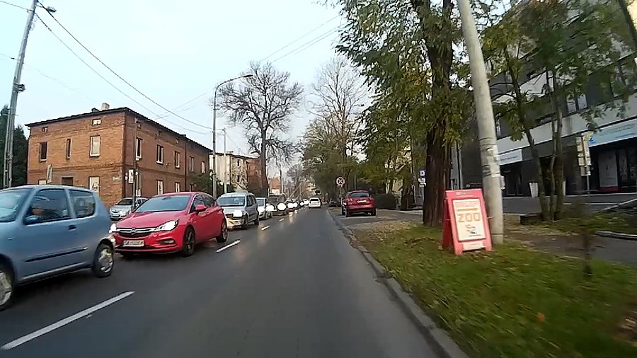 Korek na Panewnickiej miał dzisiaj dobre 2 km