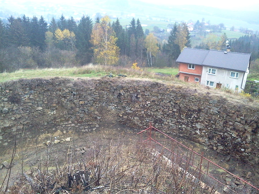 Widok z bastionu na przeciwskarpę