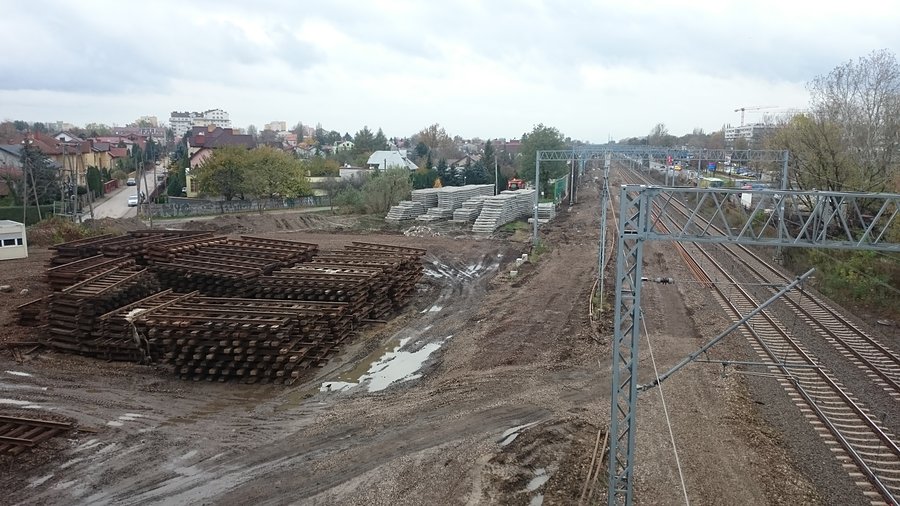Poskładane tory - jak w kolejce elektrycznej :)