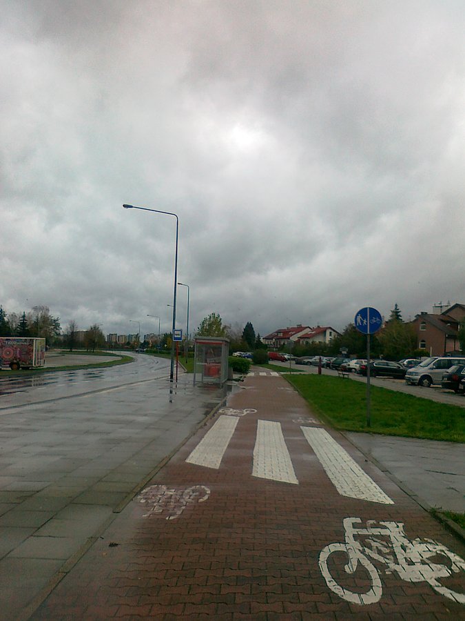 Tu już nie padało, ale wszędzie było mokro