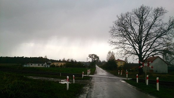 Deszcz gonił
