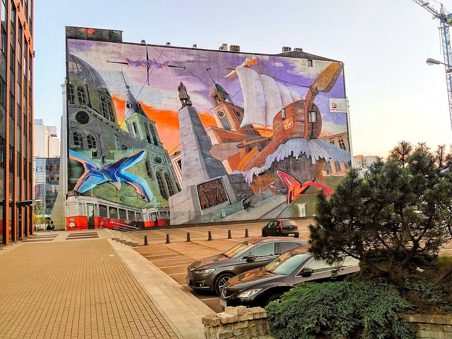 Mural przy Piotrkowskiej