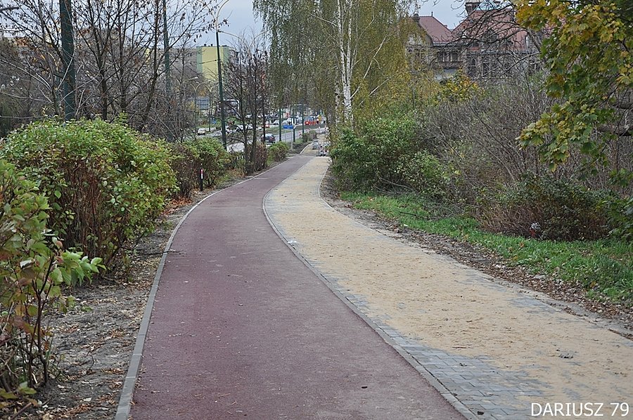 Sosnowiec - Droga Rowerowa (Ulica Parkowa)