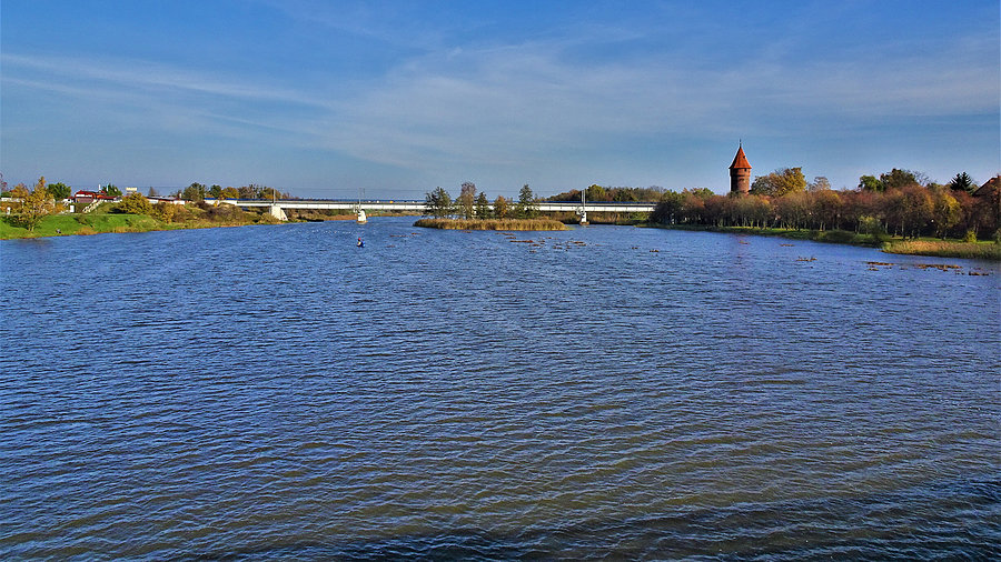 Rowerem po Żuławach. Malbork - Nogat