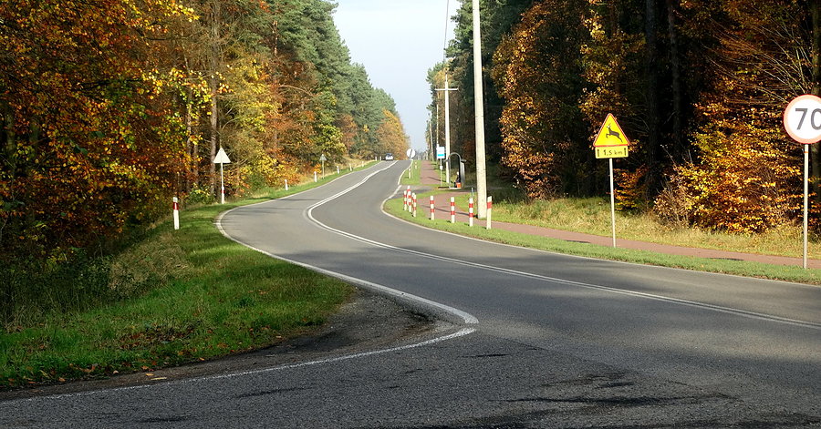 Tuż przed Tanowem ale pojechałem w lewo, na Bartoszewo