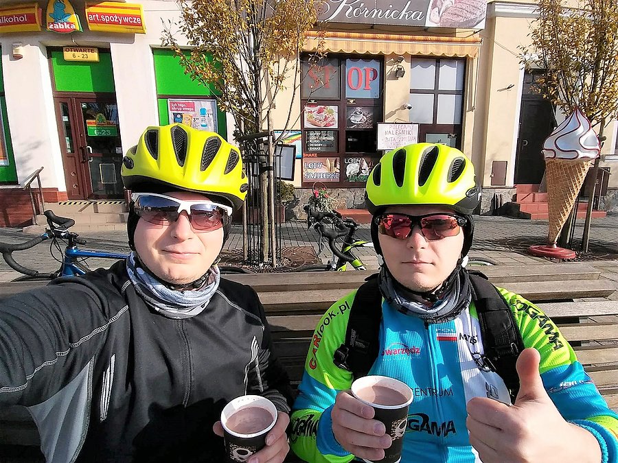 Gorąca czekolada na kórnickim rynku