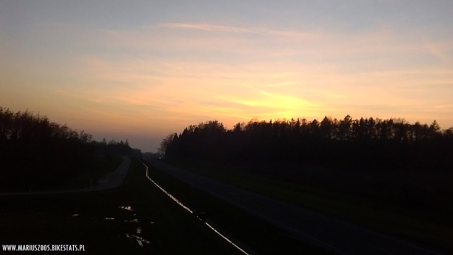 O zachodzie słońca