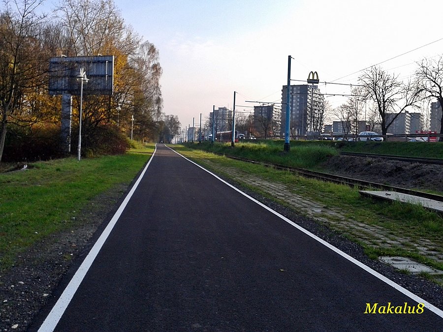 Niestety to chodnik, a nie droga rowerowa