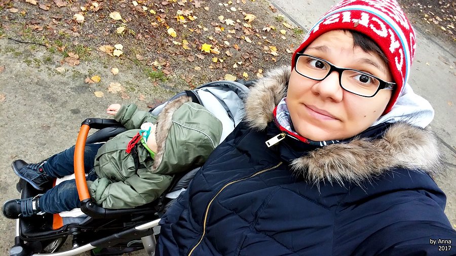 Tak, na spacerze byłam też ja. Nie tylko Tymon