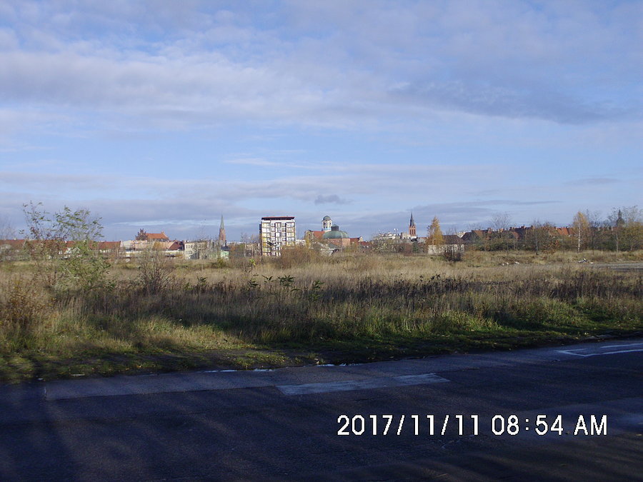 Panorama centrum Bytomia strony ulicy Wojciecha Kilara