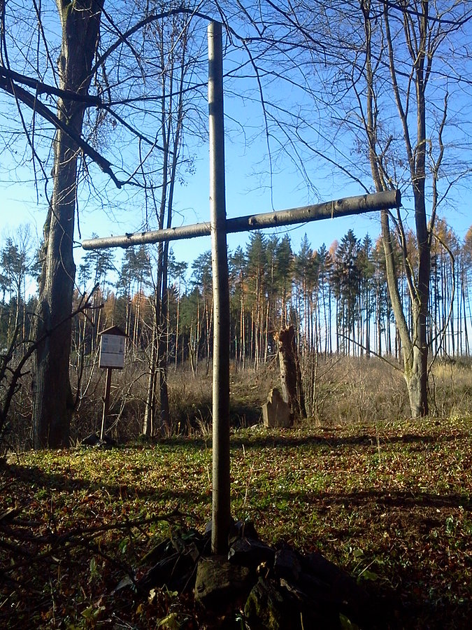 Miejsce po starym kościele Kerhartice (Gerlsdorf)