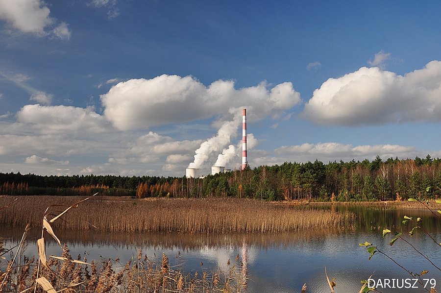 Jaworzno - Widok w stronę Elektrowni Jaworzno III