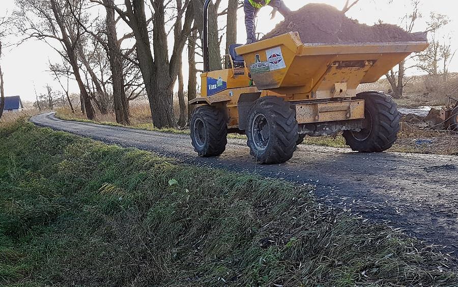 Budowa DDR-ki do Lubczyny w Czarnej Łące