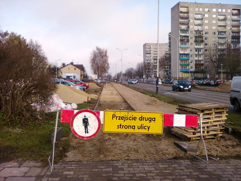Budowa DDR wzdłuż Nawrockiego
