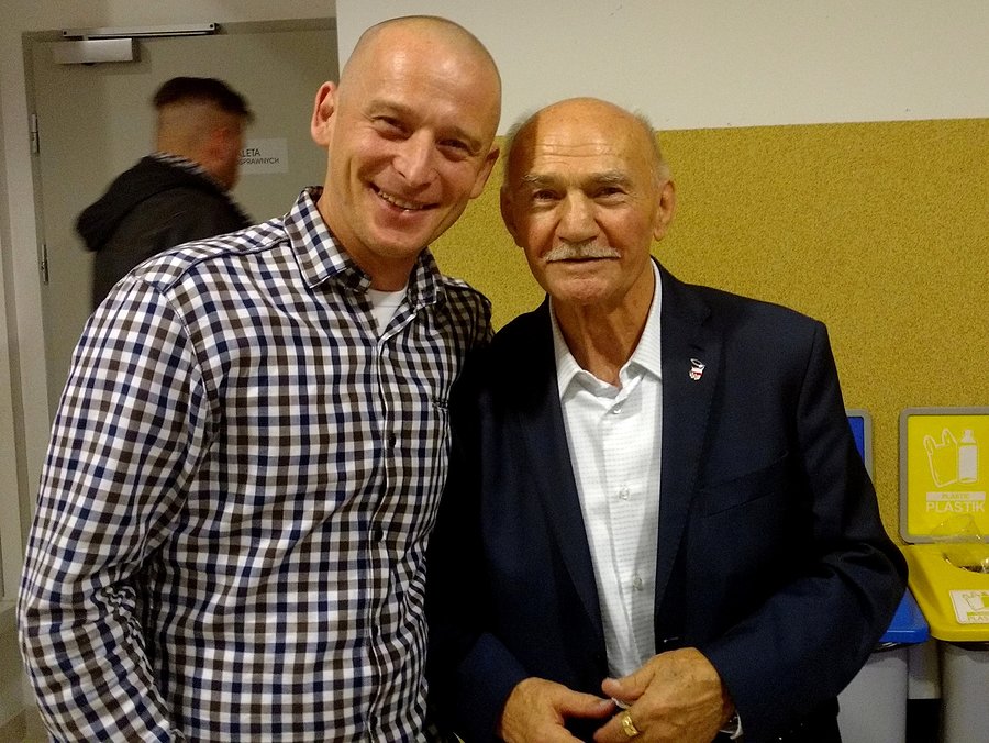 Z Marianem Kasprzykiem - złotym i brązowym medalistą olimpijskim