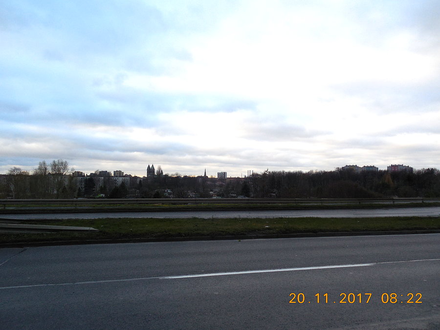 Panorama Bytomia z obwodnicy – Alei Jana Pawła II