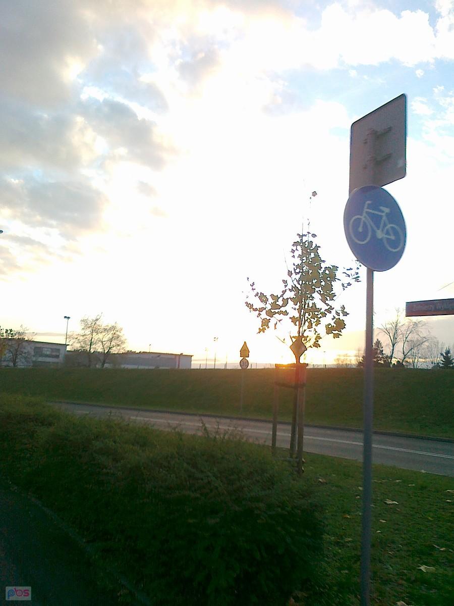 Zachodzące słońce