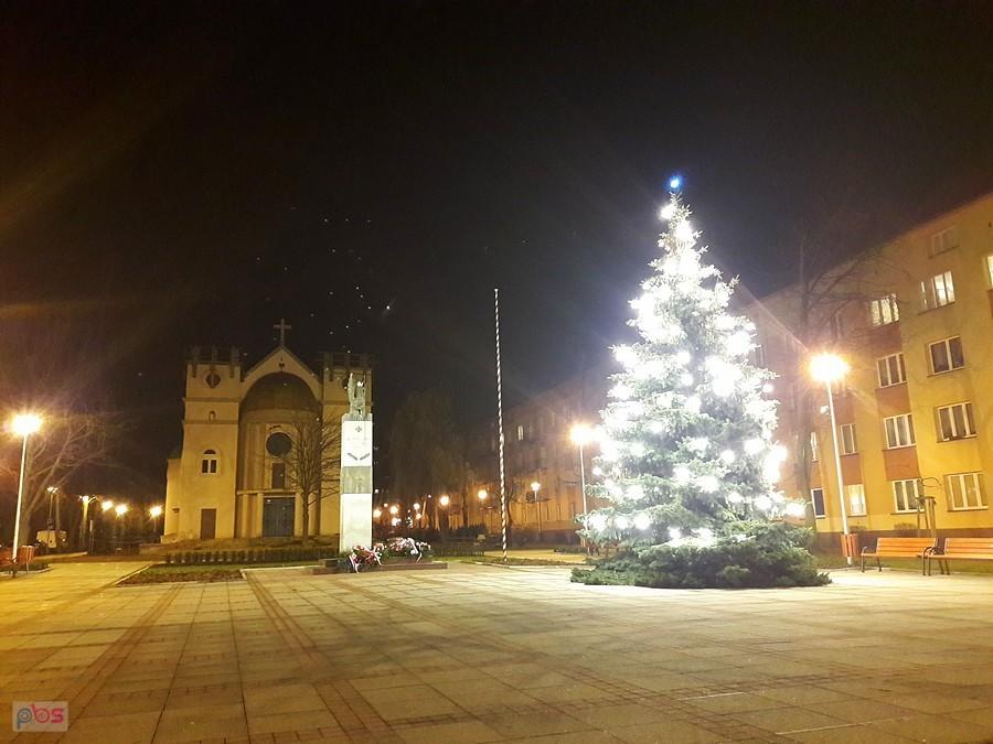Listopadowa choinka na placu Orląt Lwowskich