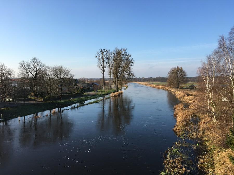 Wezbrana Noteć w Wieleniu