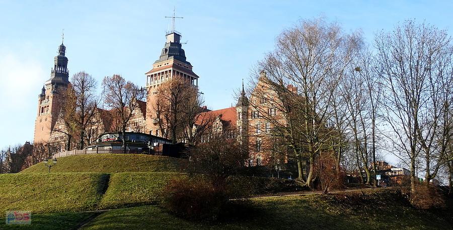 Widok z Wałów Chrobrego.