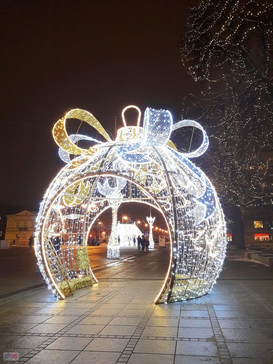 Świąteczna iluminacja Częstochowy A. D. 2017 VII