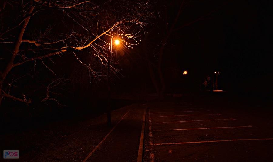 Krapkowice nocą.