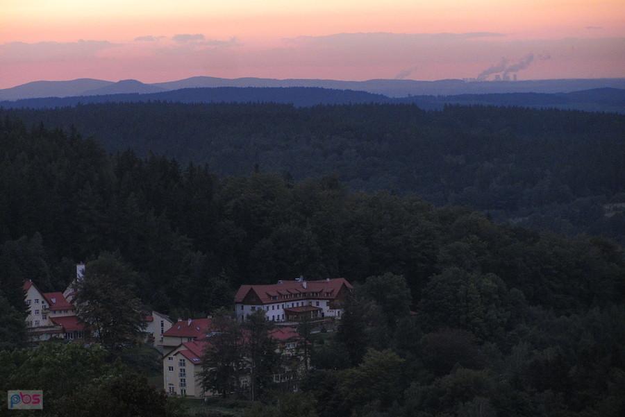 Panorama Świeradów Zdrój i Elektrownia Turów