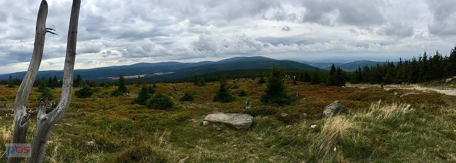 Panorama z punktu widokowego - Sine Skałki