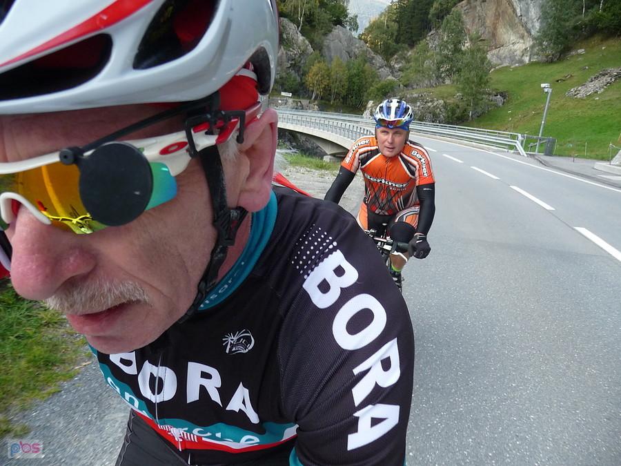 Wieczorny podjazd pod Lukmanierpass
