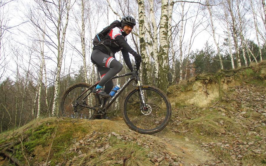 Ku mojej uciesze Przemek zadbał o terenowe atrakcje MTB :)