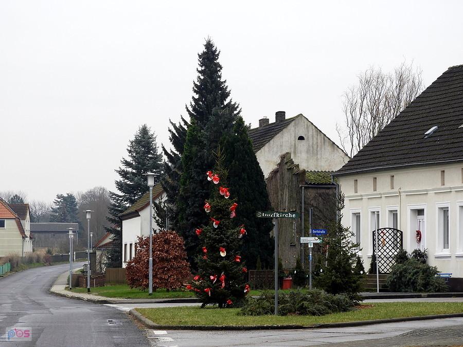 10 Stycznia - choinka w centrum Blankensee.