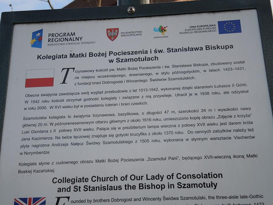 Trochę informacji na temat kolegiaty w Szamotułach