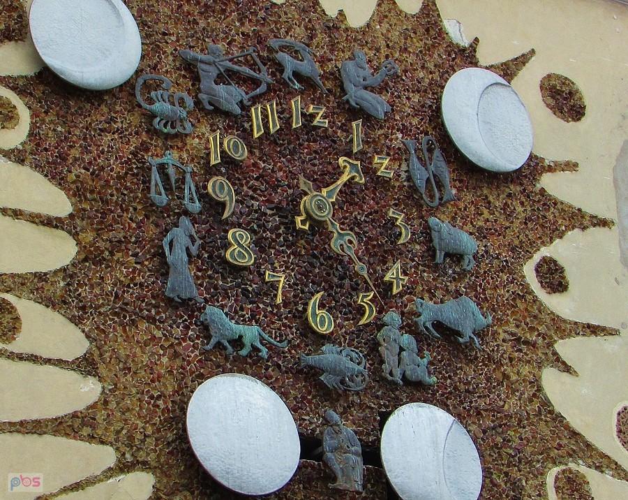 Zegar ze znakami zodiaku