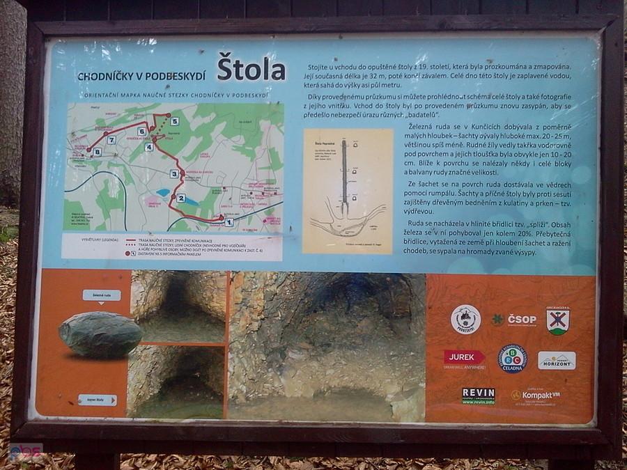 Tablica informacyjna koło sztolni