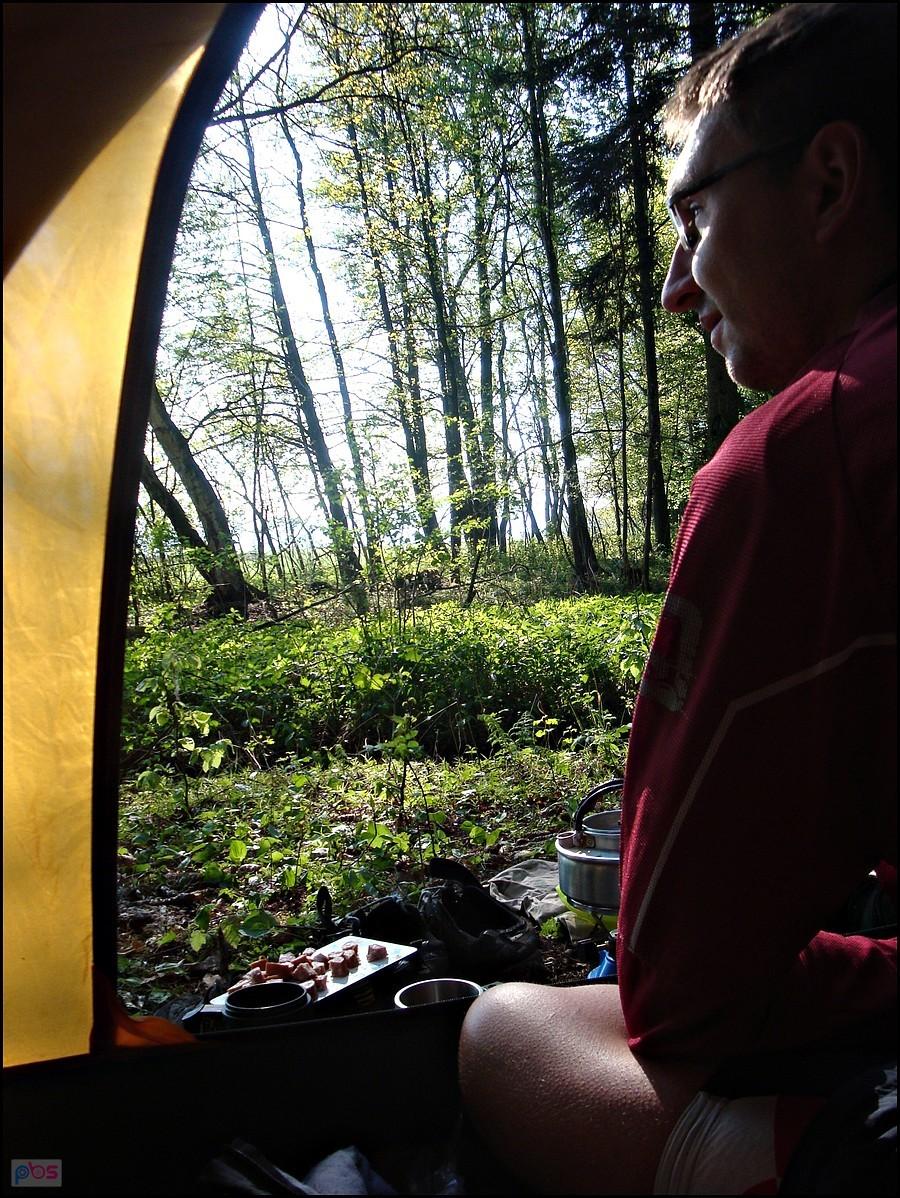 Kotlina Kłodzka 2012; poranek w namiocie