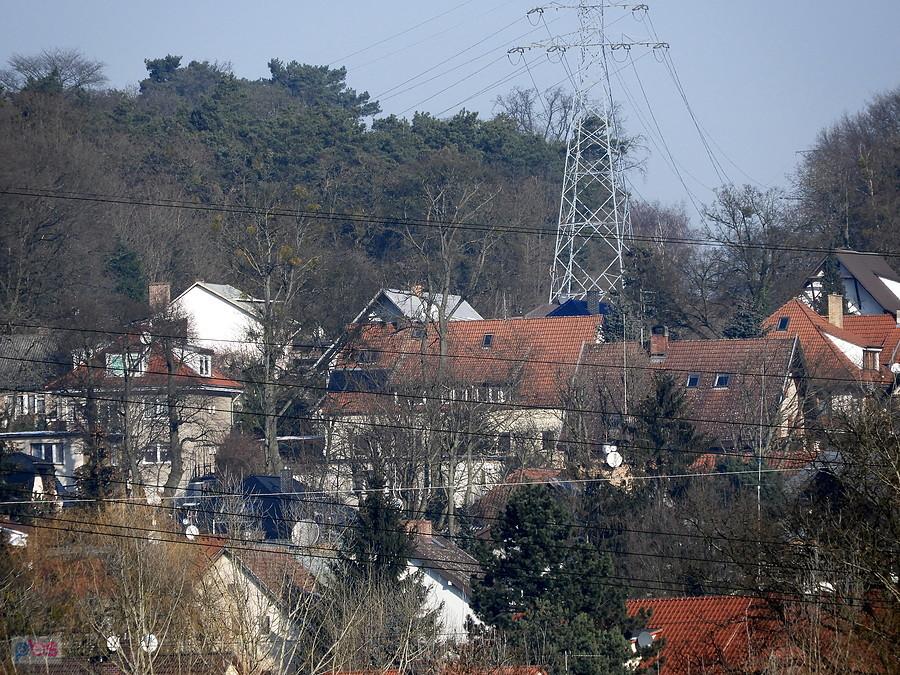Widok z Al. Wojska Polskiego - z wiaduktu Łękno.