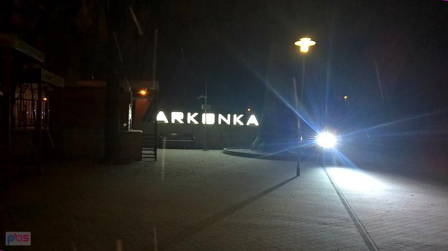 Arkonka późnym wieczorem.