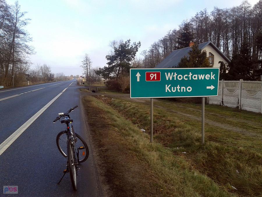 DK 91 przed Krośniewicami