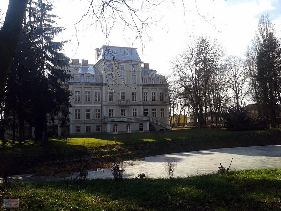 Pałac w Malinie - widok od strony parku