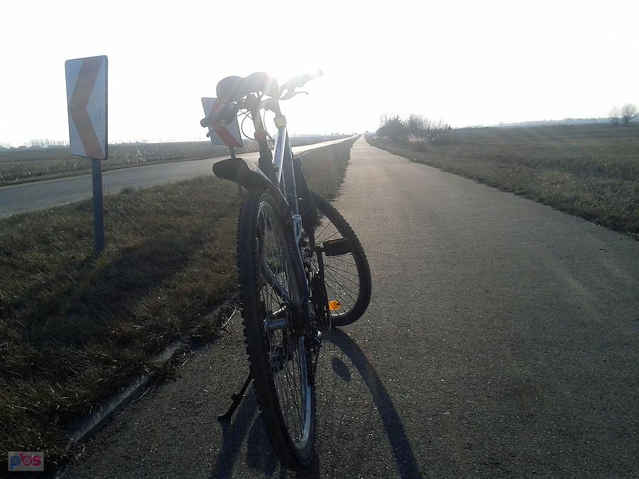 Droga rowerowa w kierunku Psar