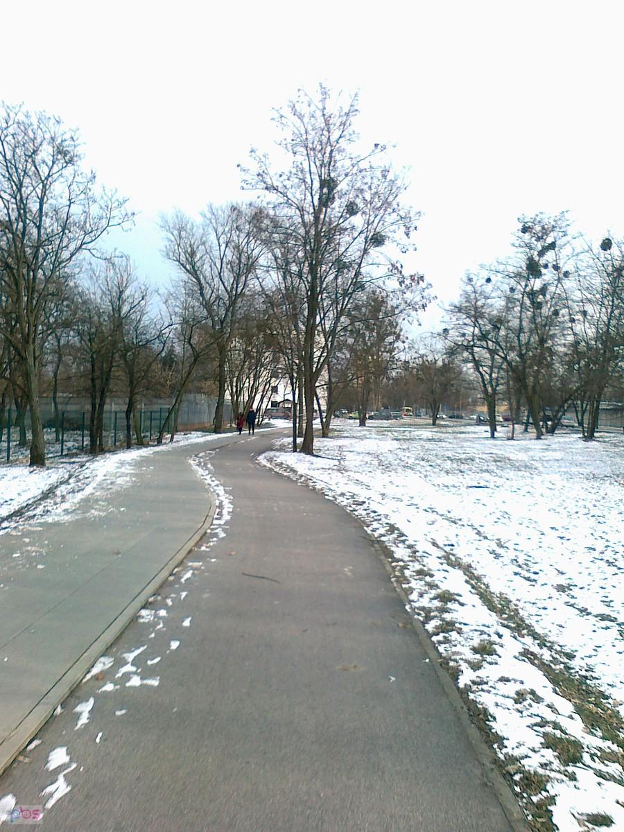 A to zimowy obrazek z Bemowa