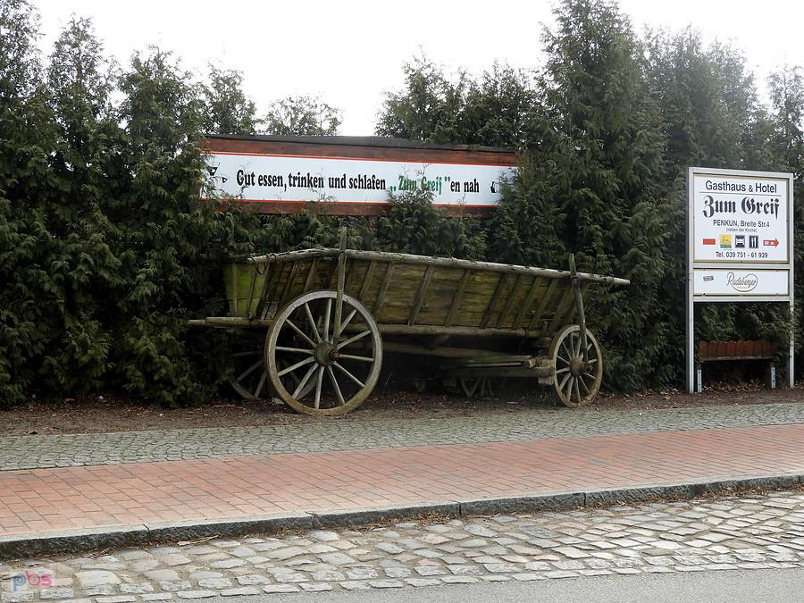 Na ulicy w Penkun.