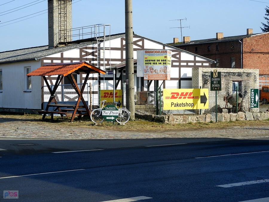 Centrum miejscowości Tantow.